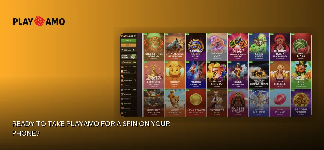Playamo promotional banner